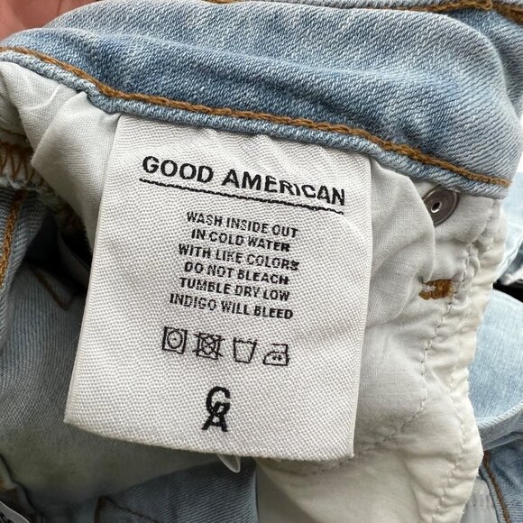 Good American Good Legs High Waist Shark Bite‎ Hem Skinny Jeans - Picture 7 of 9